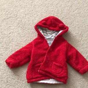 Baby Boden 6-12 month fluffy jacket.
